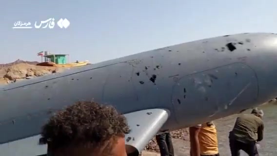 Iranian air defenses reportedly shot down a drone overnight near the Strait of Hormuz, close to Qeshm Island. Source: Fars