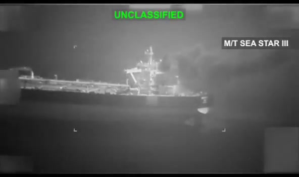CENTCOM: U.S. forces disabled the Iranian-flagged tankers Sea Star III and Sevda on May 8 as they attempted to enter an Iranian port in violation of the U.S. blockade. A U.S. Navy F/A-18 Super Hornet from USS George H.W. Bush struck both vessels’ smokestacks with precision munitions, preventing them from reaching Iran