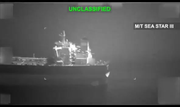 CENTCOM: U.S. forces disabled the Iranian-flagged tankers Sea Star III and Sevda on May 8 as they attempted to enter an Iranian port in violation of the U.S. blockade. A U.S. Navy F/A-18 Super Hornet from USS George H.W. Bush struck both vessels’ smokestacks with precision munitions, preventing them from reaching Iran