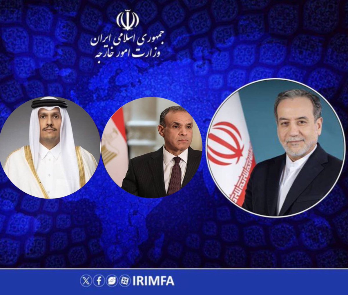 أجرى وزير الخارجية الإيراني اتصالاً هاتفياً مع وزير خارجية المملكة العربية السعودية لإطلاعه على الجهود الدبلوماسية المبذولة لإنهاء الحرب