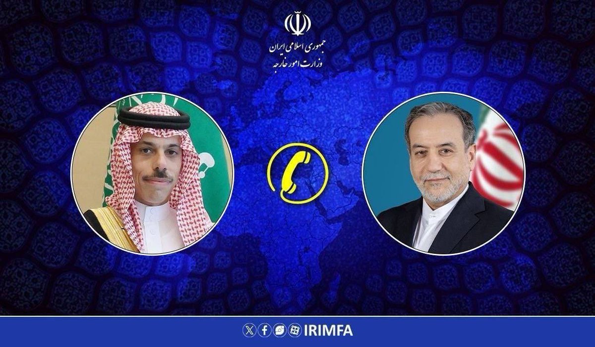 Iran’s Foreign Minister held a phone call with Saudi Arabia Foreign Minister to update him on the diplomatic efforts to end the war