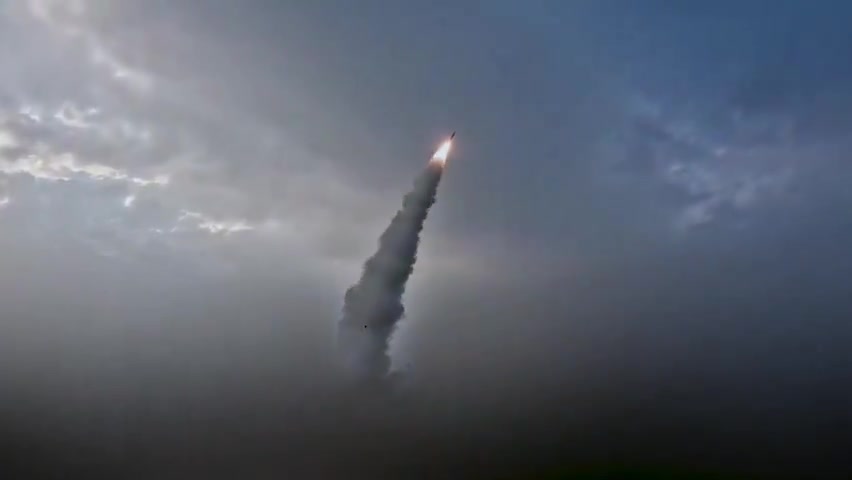 IRGC video of the launch of two ballistic missiles targeting American forces based in Kuwait today. The missiles look like Fateh-110 and we know from the local videos and CENTCOM statement that it happened at 6:30 am this morning. CENTCOM claims they intercepted both missiles