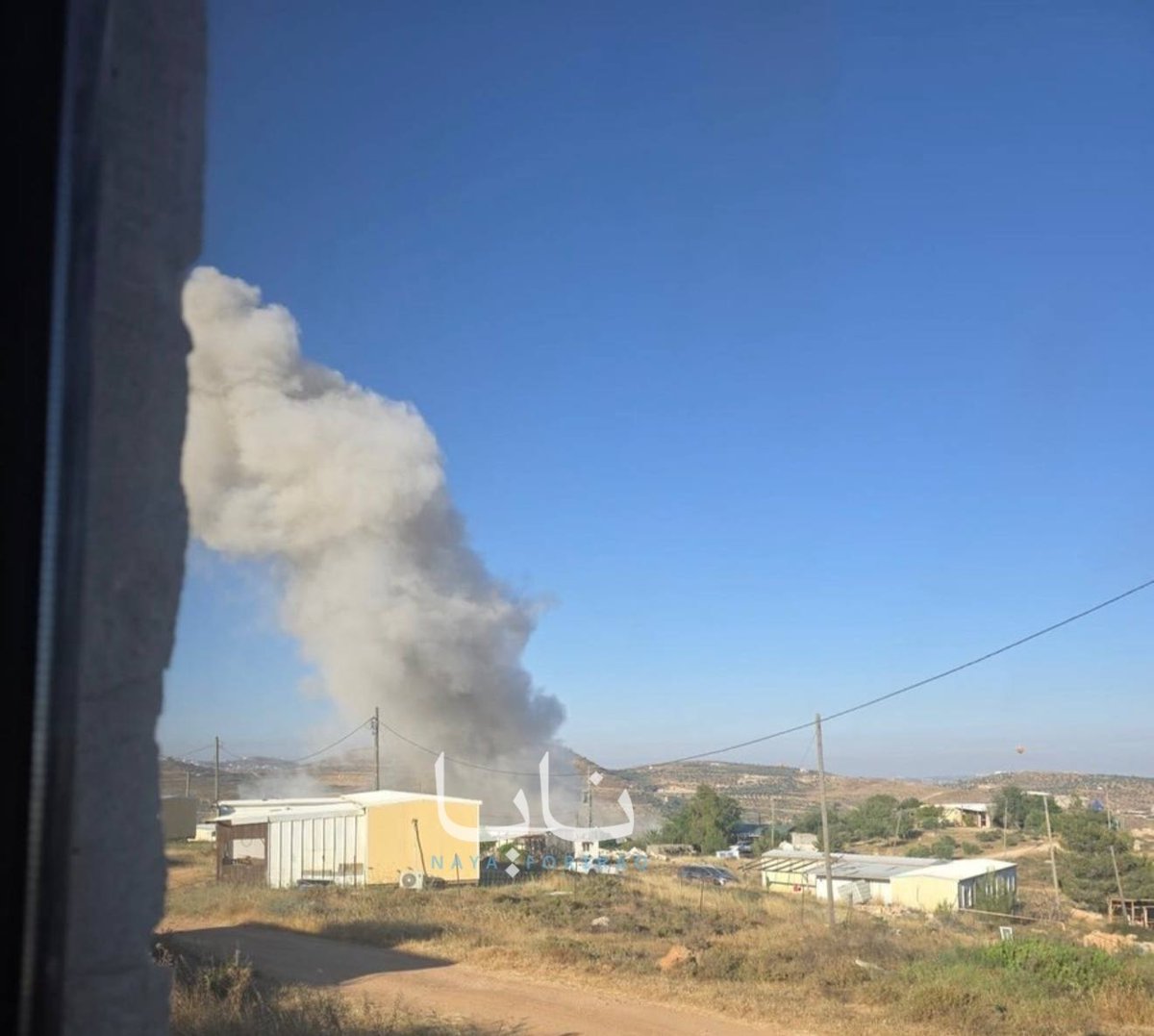 Iranian ballistic missile impact in Samaria, West Bank