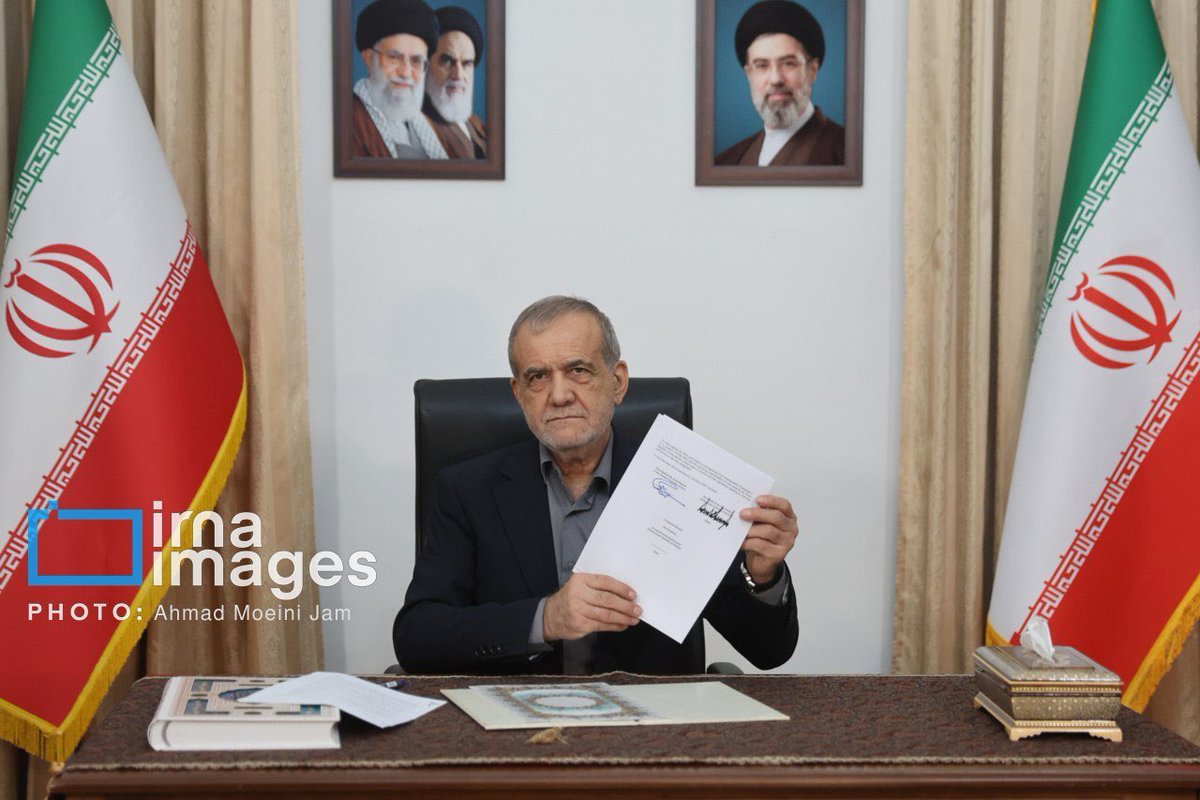 Iranian President Masoud Pezeshkian has joined U.S. President Donald J. Trump in officially signing the Memorandum of Understanding (MoU) agreed upon between Iran and the United States, thus ending the ongoing war between the two countries in the Middle East