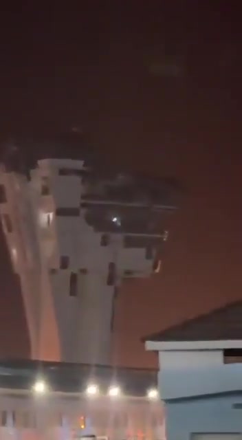 Significant damage seen to the Maritime Control Tower in Chabahar from tonight's wave of U.S. strikes against the Sistan and Baluchestan Province of Southern Iran
