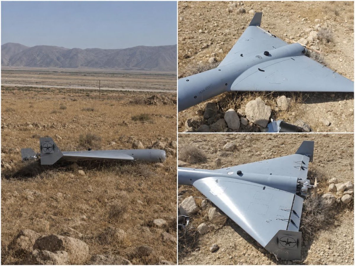 Wreckage of US FLM-136 LUCAS kamikaze drone recovered near Iran's Bandar Abbas port. The LUCAS is essentially the American equivalent of Iran's Shahed-136 drone, a low-cost, one-way attack drone