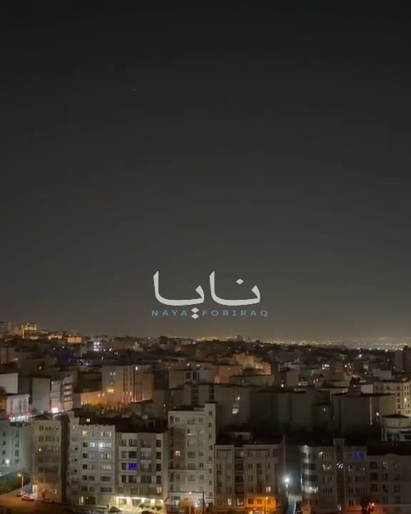 Activating Iranian air defenses in the skies of the capital, Tehran