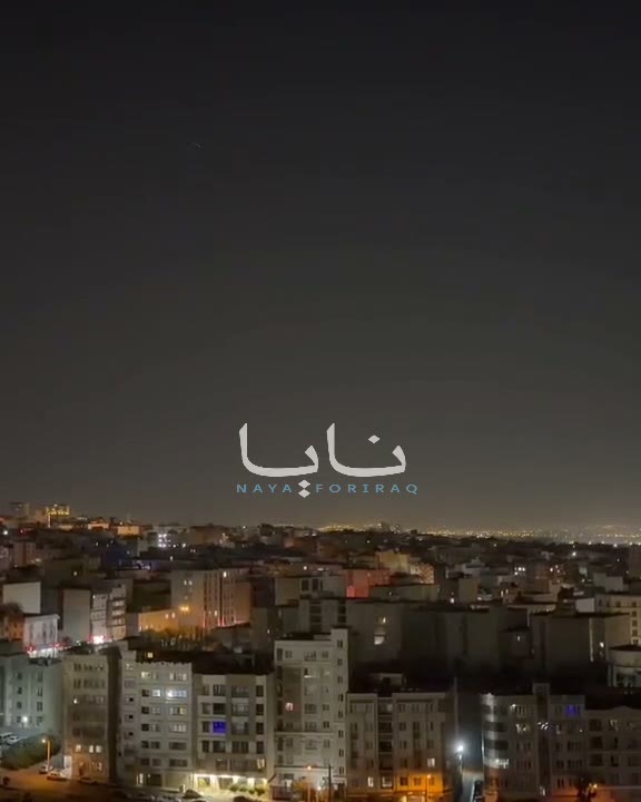 Activating Iranian air defenses in the skies of the capital, Tehran