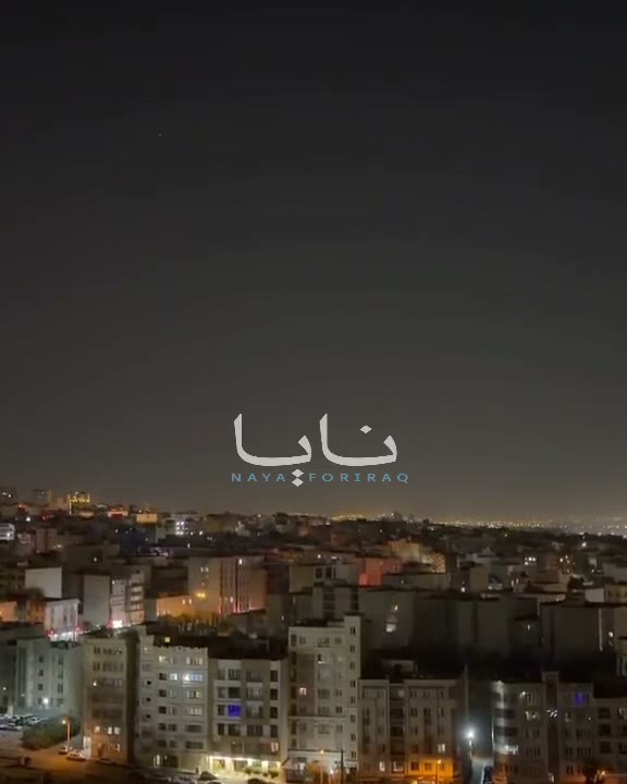 Activating Iranian air defenses in the skies of the capital, Tehran