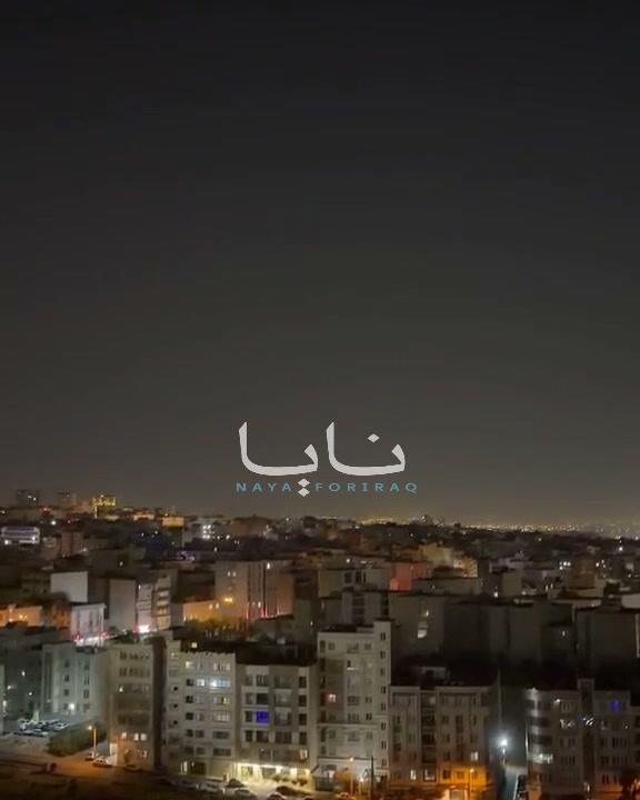 Activating Iranian air defenses in the skies of the capital, Tehran