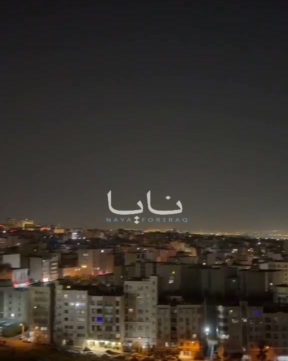Activating Iranian air defenses in the skies of the capital, Tehran