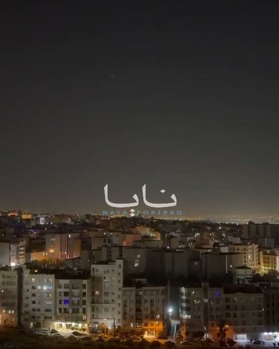 Activating Iranian air defenses in the skies of the capital, Tehran