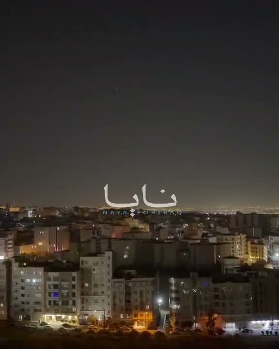 Activating Iranian air defenses in the skies of the capital, Tehran