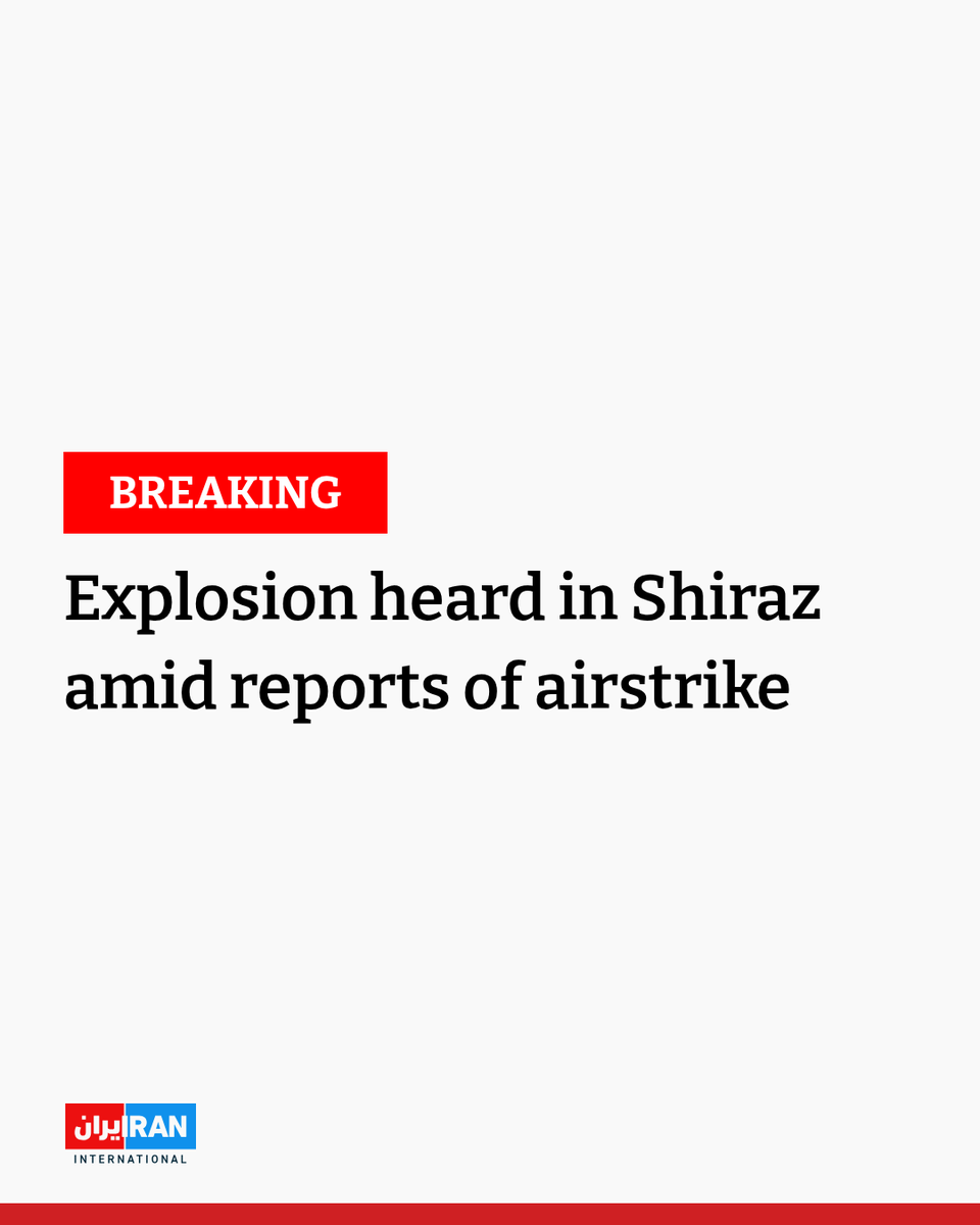 An explosion was heard in northwest Shiraz on Monday, with initial reports suggesting that an airstrike targeted a location in the southern Iranian city, Iranian state media reported. No details have been released about the precise location, possible damage or casualties.