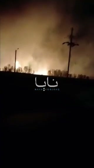 Fires in the city of Behbahan in Khuzestan province, southern Iran as result of U.S. strikes 
