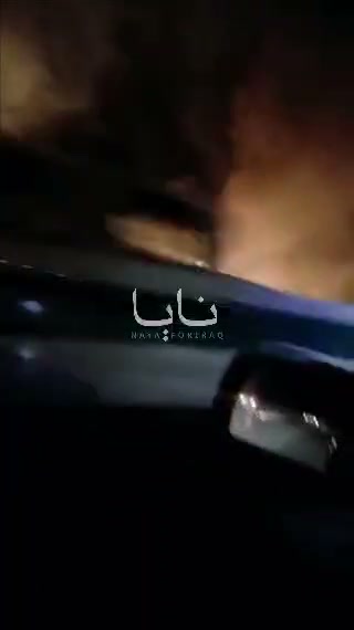 Fires in the city of Behbahan in Khuzestan province, southern Iran as result of U.S. strikes 