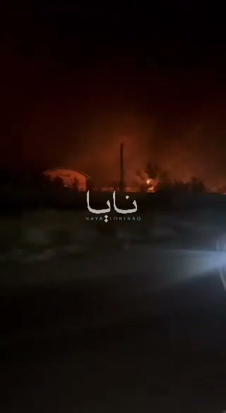 Fires in the city of Behbahan in Khuzestan province, southern Iran as result of U.S. strikes 