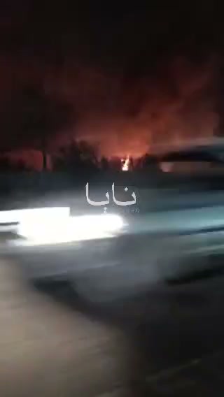 Fires in the city of Behbahan in Khuzestan province, southern Iran as result of U.S. strikes 