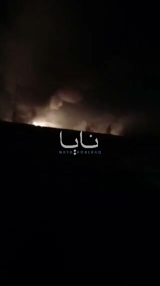 Fires in the city of Behbahan in Khuzestan province, southern Iran as result of U.S. strikes 