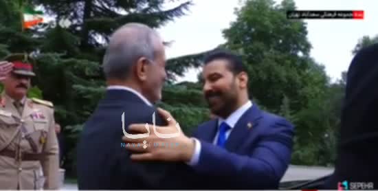 Iranian President Masoud Pezeshkian receives the Iraqi Prime Minister in Tehran.