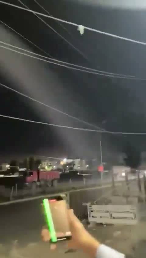 Footage captured the moment a bomb-laden drone crashes into (what appears to be) civilian populated areas in Topzawa, south of Erbil