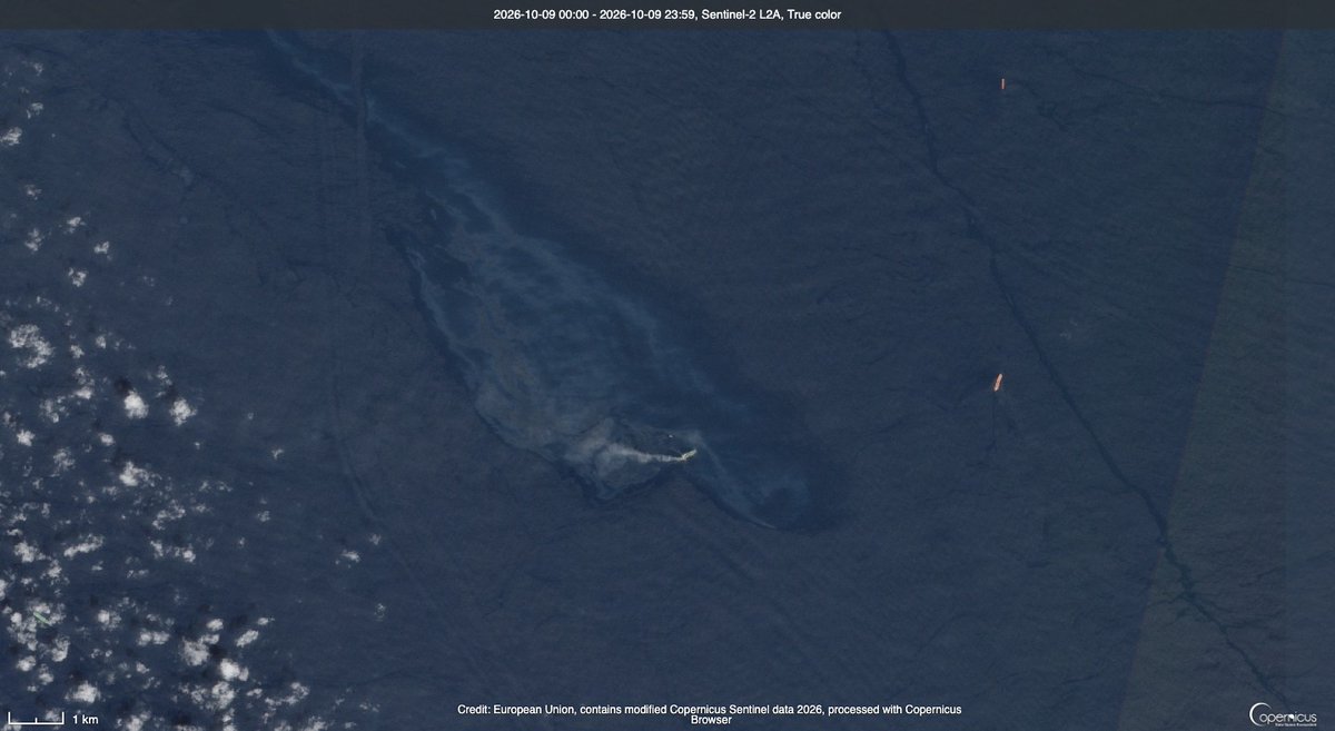 Multiple vessels have been hit and crude leaks all over. Today's optical image. Details soon