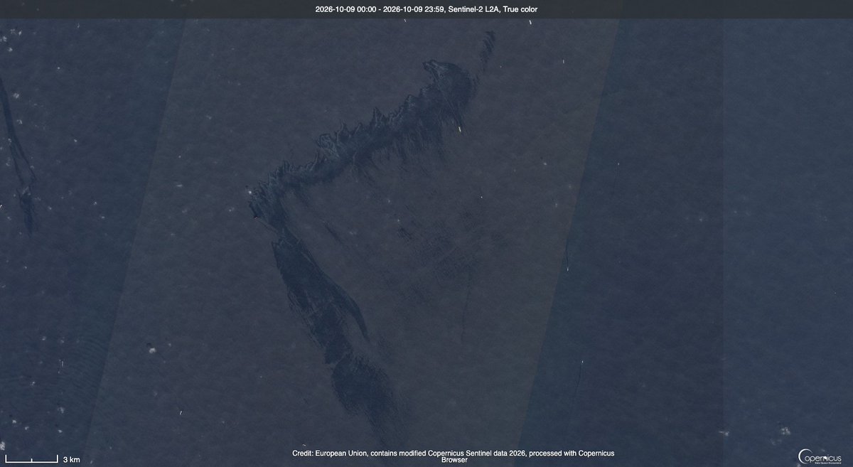 Multiple vessels have been hit and crude leaks all over. Today's optical image. Details soon