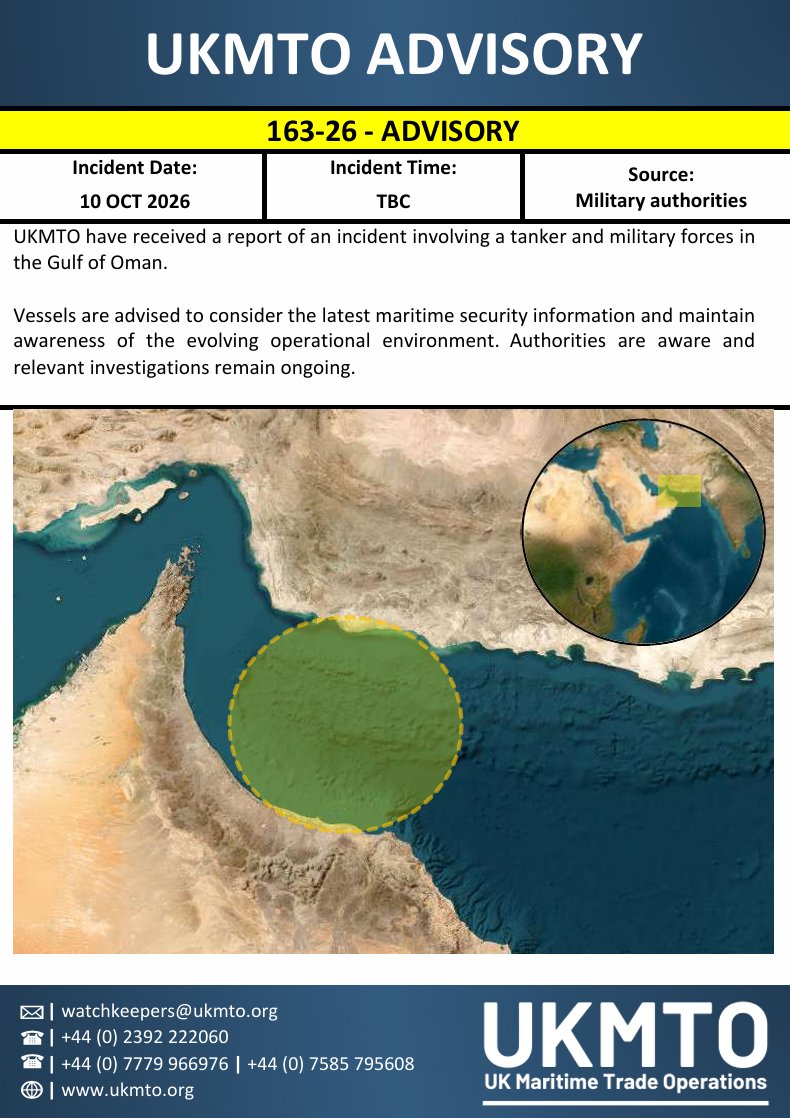 CENTCOM has likely hit OFAC Sanctioned (since Feb 2024) tanker LIMAS. It is the only tanker stopped in the circle identified by the UKMTO. OCEAN MOLICA hit earlier today by CENTCOM, is a bulk carrier in the Indian Ocean
