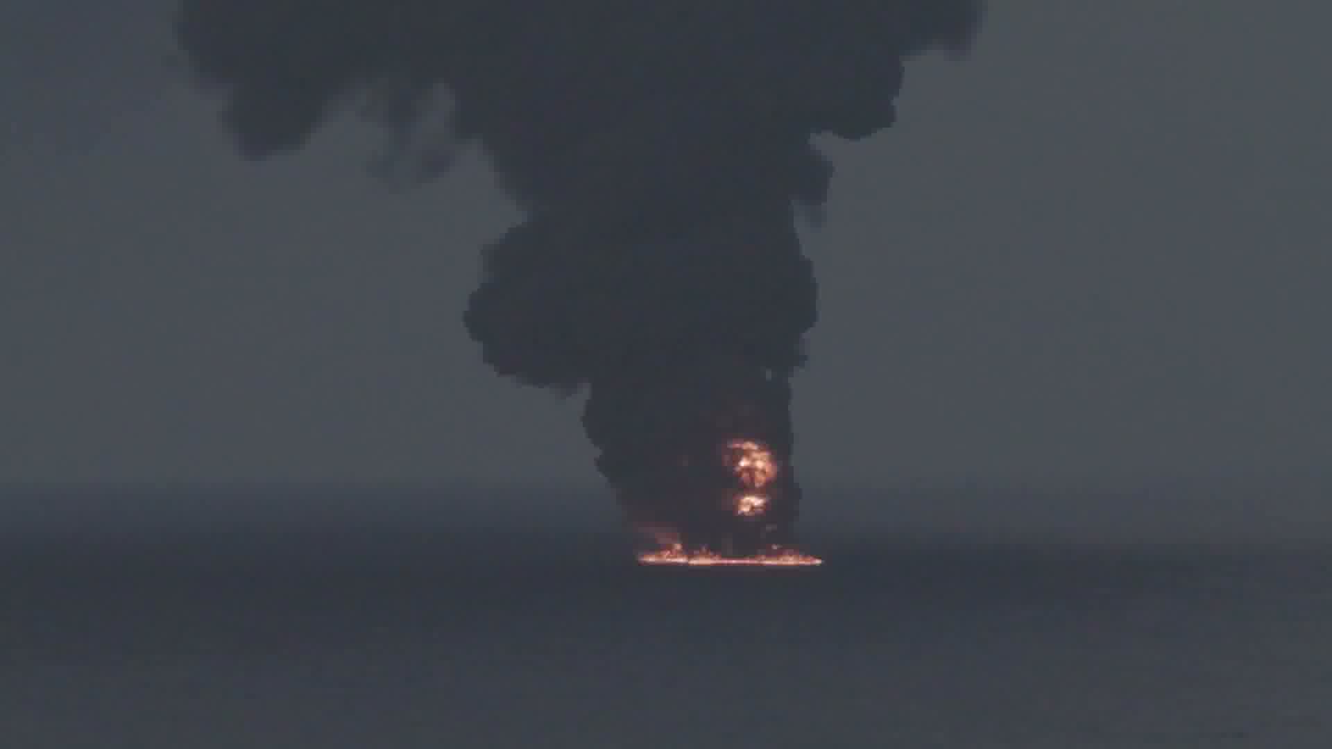 A U.S. military official says American forces destroyed a dhow used by Iranian spotters to identify ships, including U.S. warships, for IRGC targeting last week. Crew members were ordered off before the strike