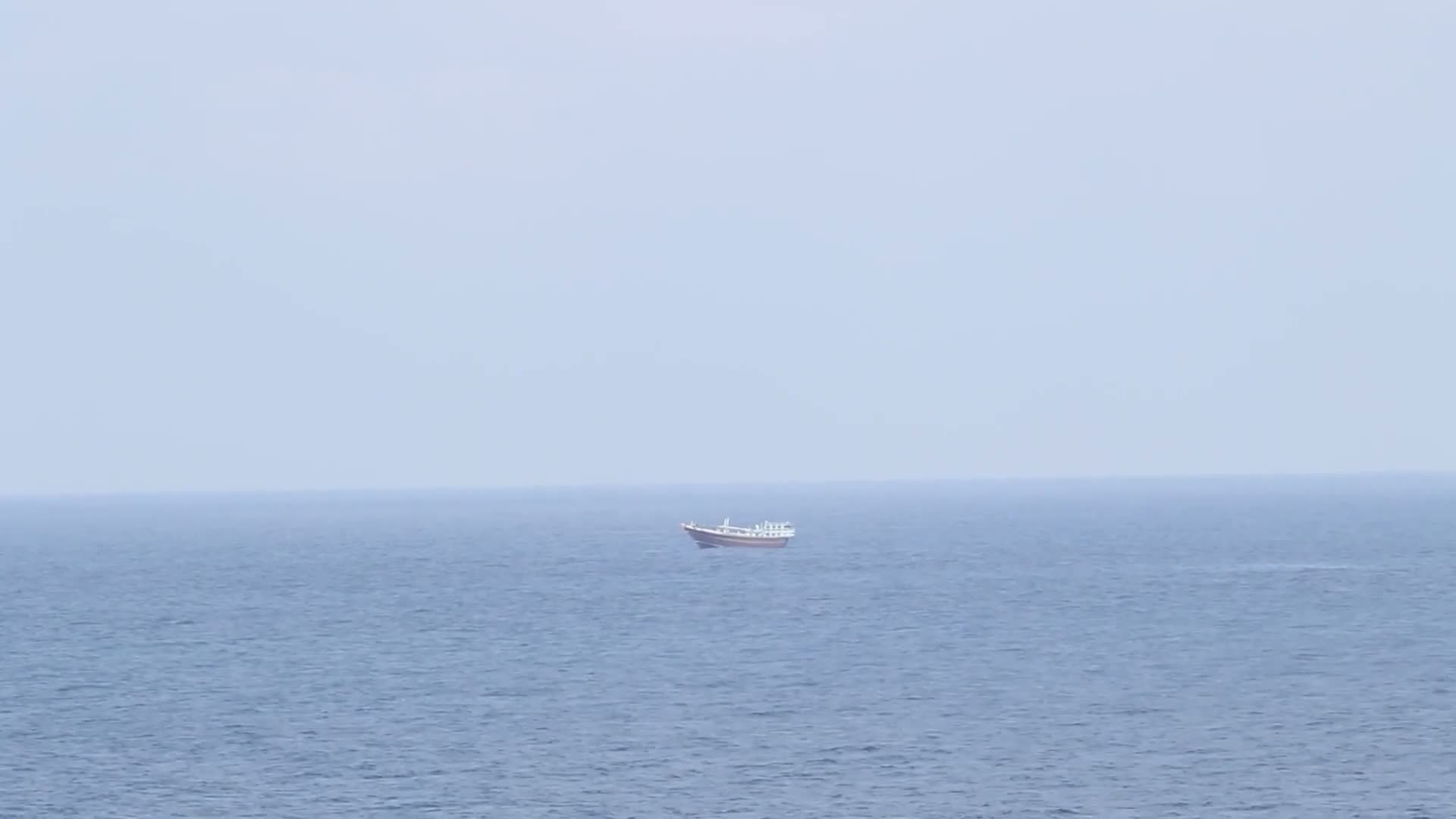 A U.S. military official says American forces destroyed a dhow used by Iranian spotters to identify ships, including U.S. warships, for IRGC targeting last week. Crew members were ordered off before the strike