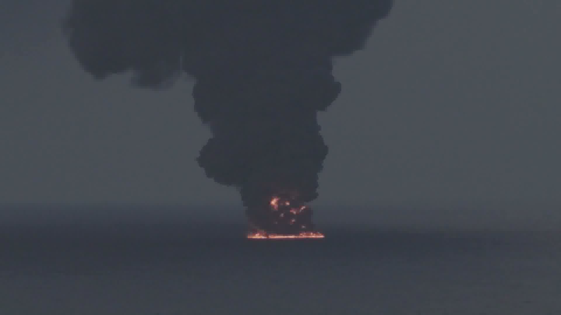 A U.S. military official says American forces destroyed a dhow used by Iranian spotters to identify ships, including U.S. warships, for IRGC targeting last week. Crew members were ordered off before the strike