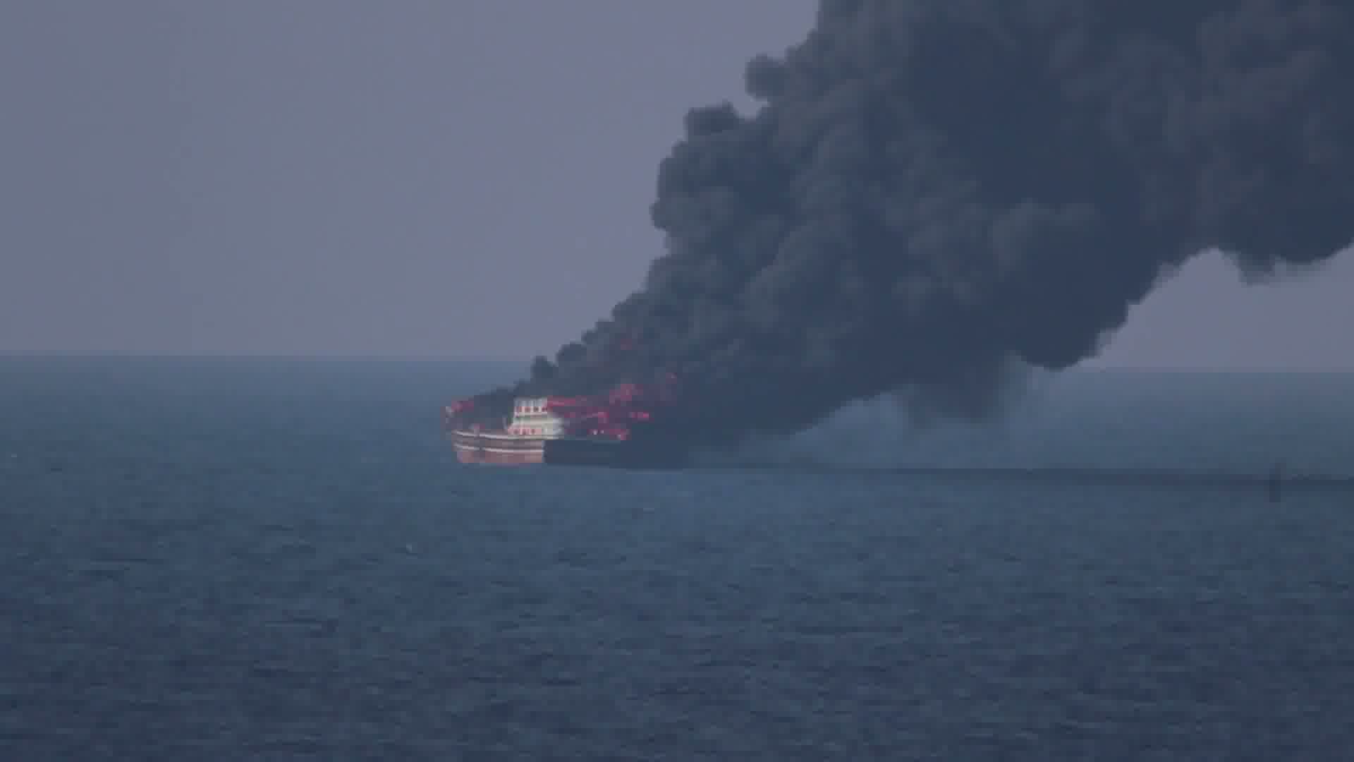 A U.S. military official says American forces destroyed a dhow used by Iranian spotters to identify ships, including U.S. warships, for IRGC targeting last week. Crew members were ordered off before the strike