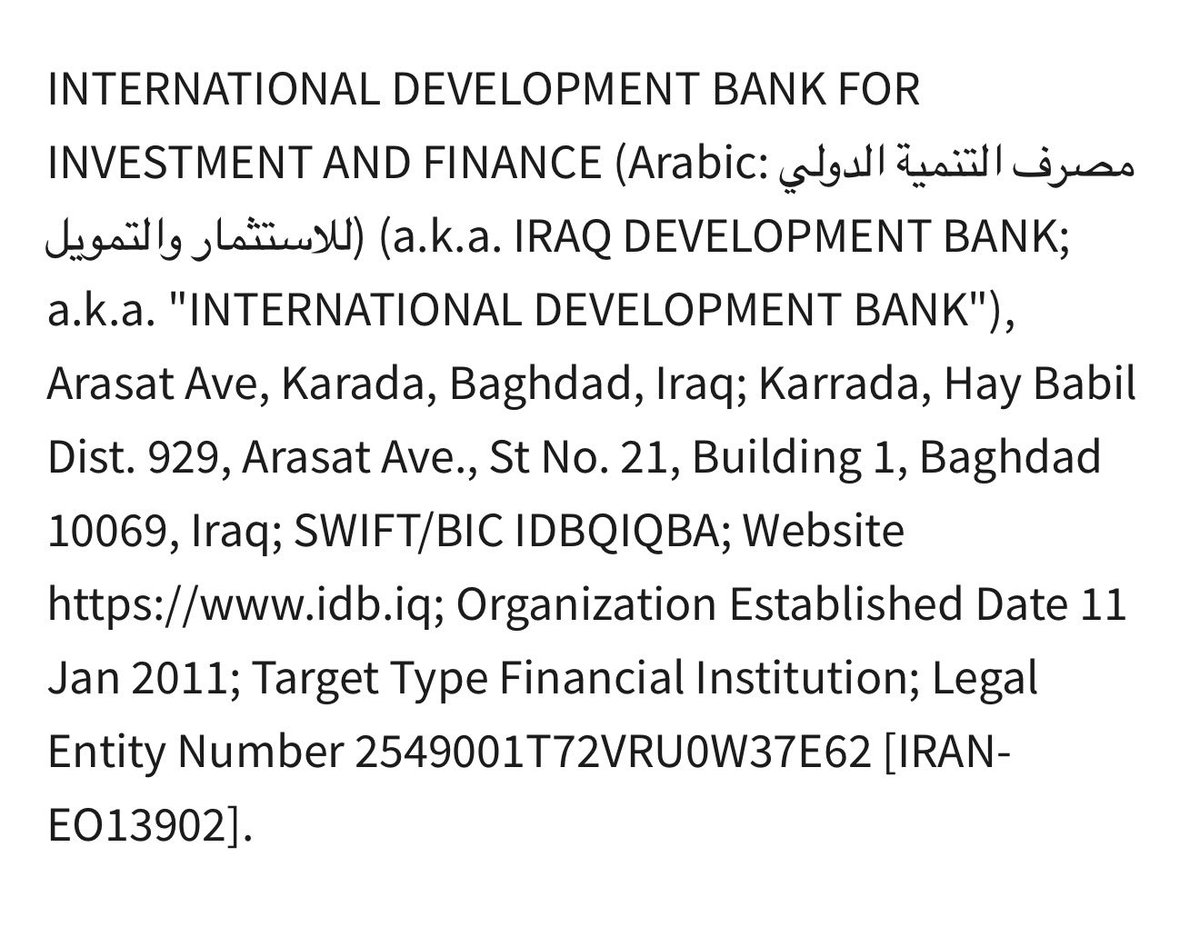 The US Treasury announced new sanctions on Thursday, targeting a Iraqi bank, along with a network of currency exchange companies and Iranian banks operating in free trade zones.